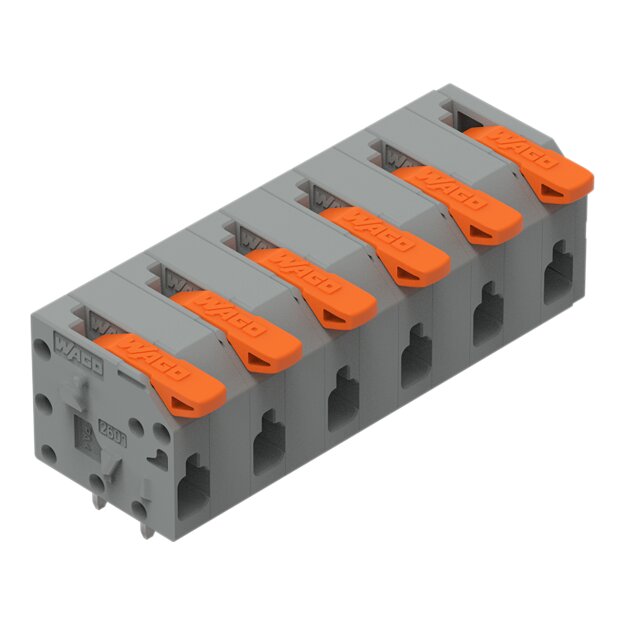 Wago 2601-1306 Leiterplattenklemme Grau