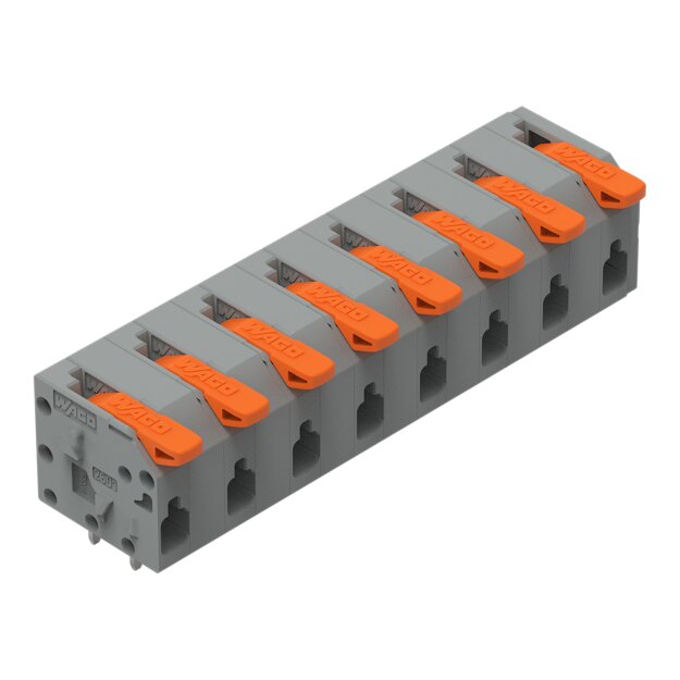 Wago 2601-1308 Leiterplattenklemme Grau