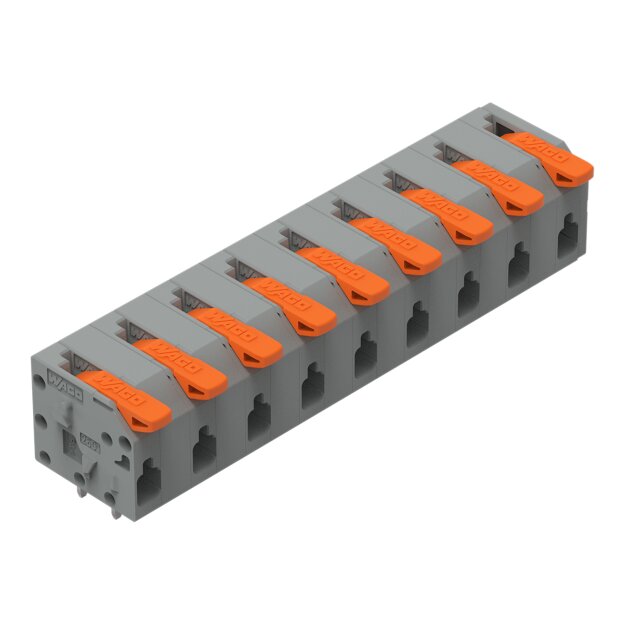 Wago 2601-1309 Leiterplattenklemme Grau