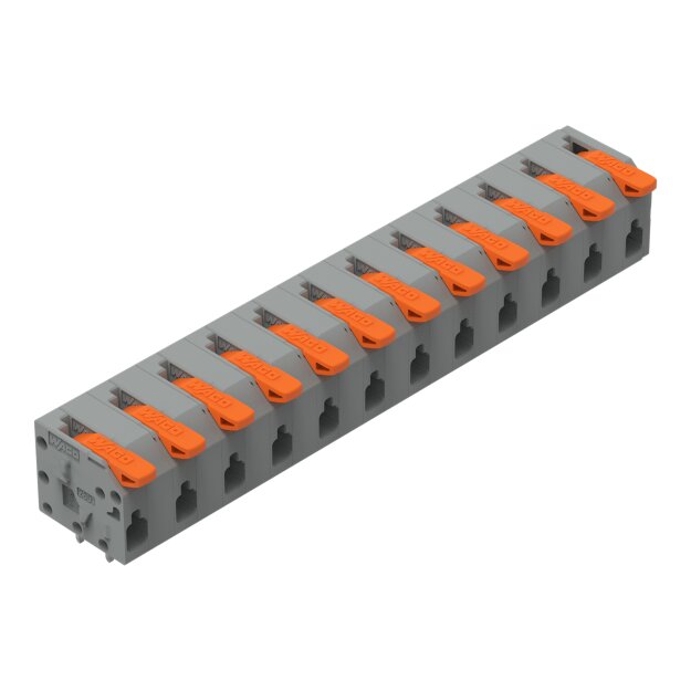 Wago 2601-1312 Leiterplattenklemme Grau