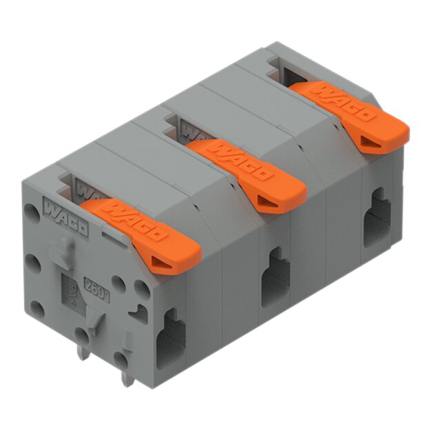 Wago 2601-1503 Leiterplattenklemme Grau