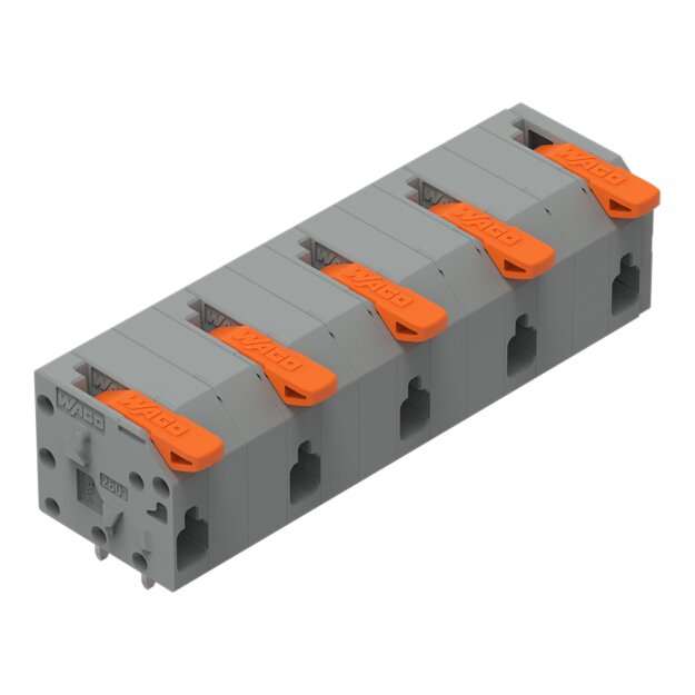 Wago 2601-1505 Leiterplattenklemme Grau