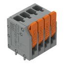Wago 2601-3104 Leiterplattenklemme Grau