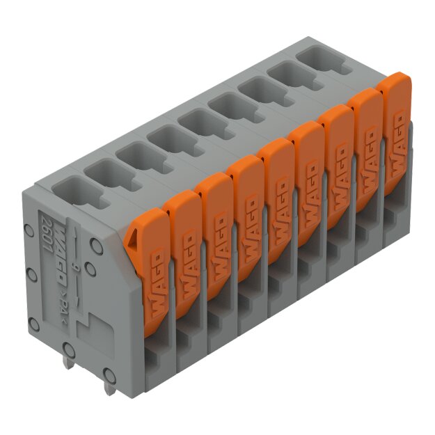 Wago 2601-3109 Leiterplattenklemme Grau