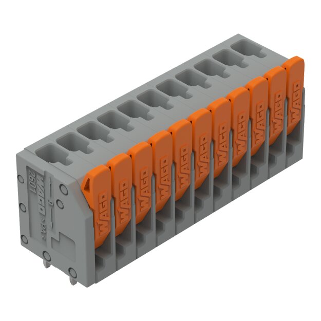 Wago 2601-3111 Leiterplattenklemme Grau