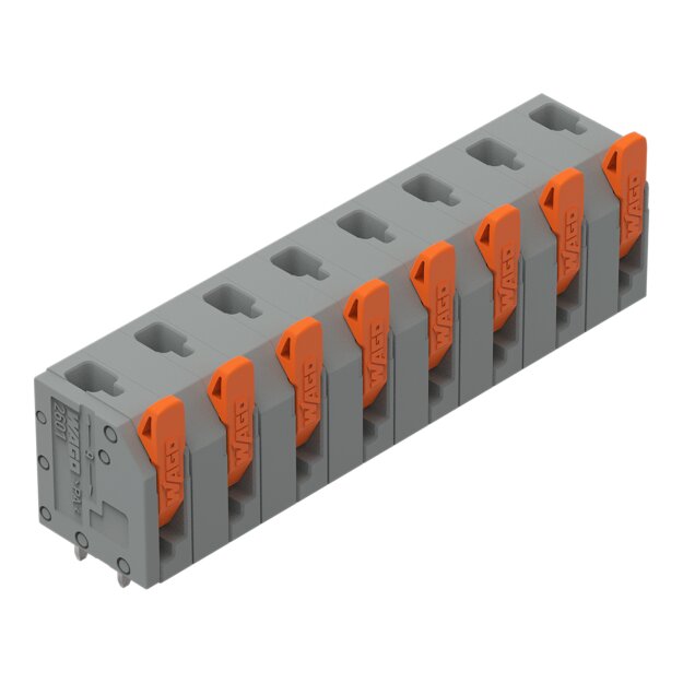 Wago 2601-3308 Leiterplattenklemme Grau