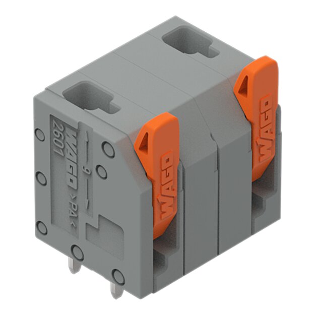 Wago 2601-3502 Leiterplattenklemme Grau