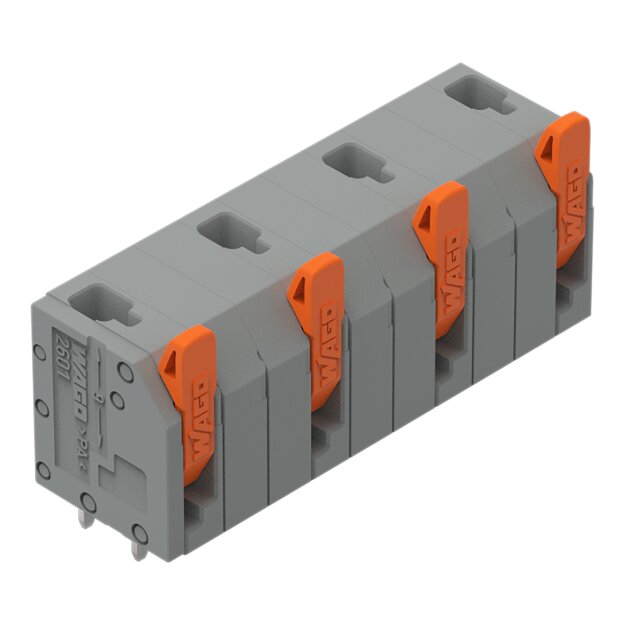 Wago 2601-3504 Leiterplattenklemme Grau