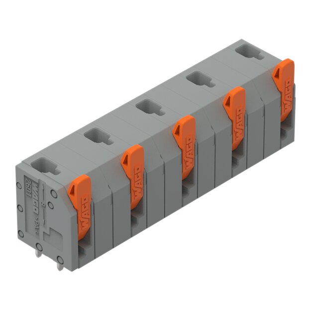 Wago 2601-3505 Leiterplattenklemme Grau