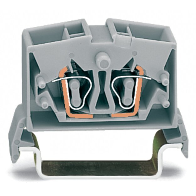Wago 264-735 4-Leiter-Mini-Durchgangsklemme Grau