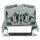 Wago 264-735 4-Leiter-Mini-Durchgangsklemme Grau