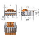 Wago 2734-1107/328-000 1-Leiter-Federleiste,Hebel