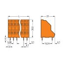 Wago 736-320 Doppelstock-Leiterplattenklemme