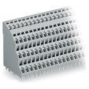 Wago 738-126 Vierstock-Leiterplattenklemme Grau