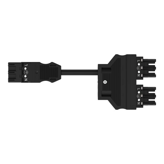 Wago 771-5001/296-000 konfektionierte Y-Leitung Schwarz