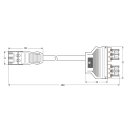 Wago 771-5001/296-000 konfektionierte Y-Leitung Schwarz