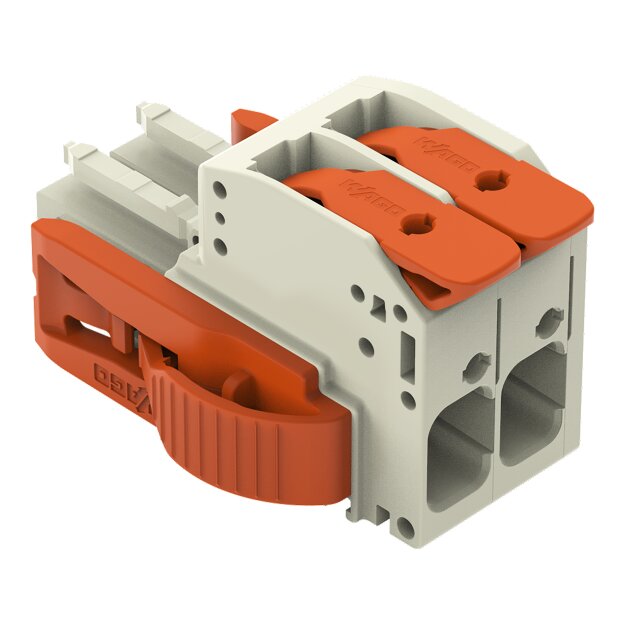 Wago 831-1102/038-000 1-Leiter-Federleiste Grau