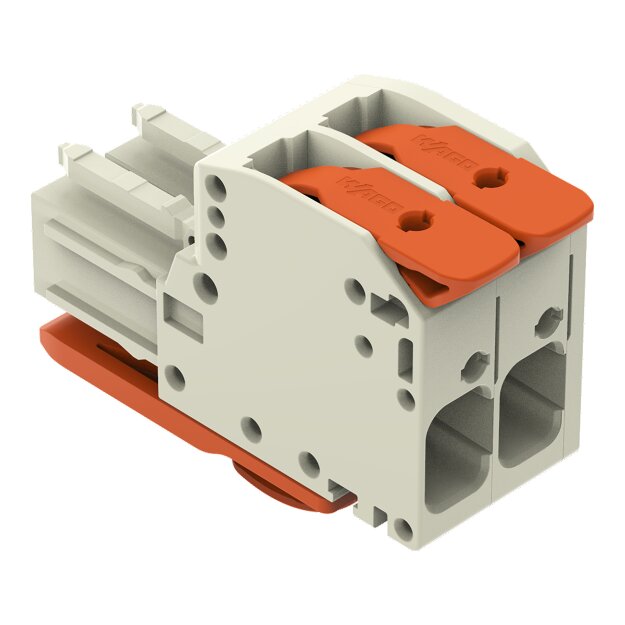 Wago 831-1102/322-000 1-Leiter-Federleiste Grau
