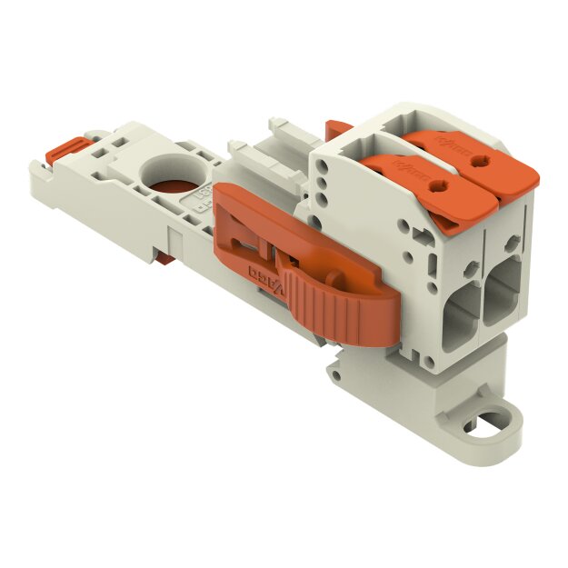 Wago 831-1102/038-000/306-000 1-Leiter-Federleiste Grau