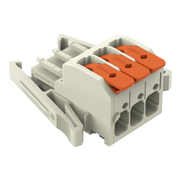 Wago 831-1103/037-000 1-Leiter-Federleiste Grau
