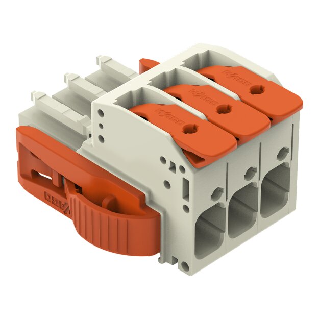 Wago 831-1103/038-000 1-Leiter-Federleiste Grau