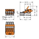 Wago 831-1103/320-000 1-Leiter-Federleiste Grau
