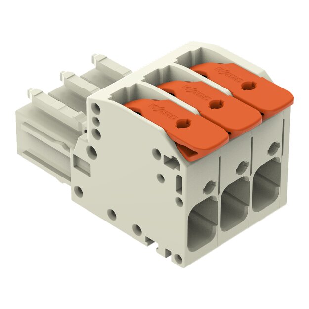 Wago 831-1103/322-000 1-Leiter-Federleiste Grau
