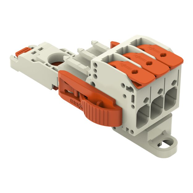 Wago 831-1103/038-000/306-000 1-Leiter-Federleiste Grau