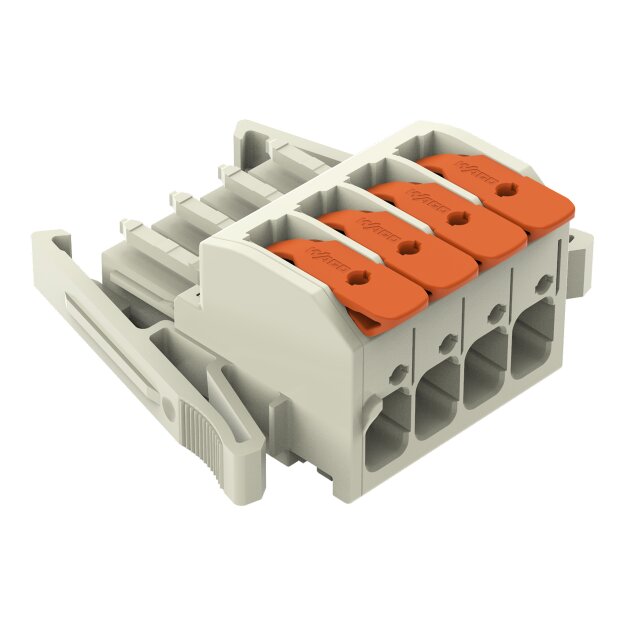 Wago 831-1104/037-000 1-Leiter-Federleiste Grau