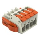 Wago 831-1104/038-000 1-Leiter-Federleiste Grau