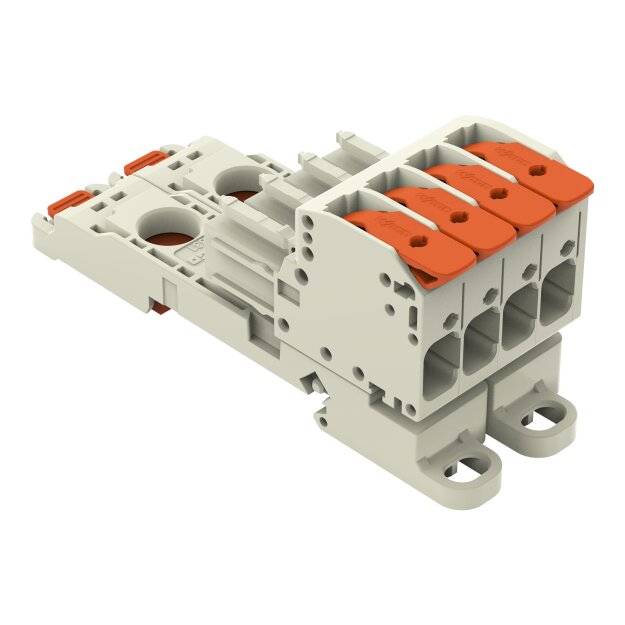 Wago 831-1104/306-000 1-Leiter-Federleiste Grau