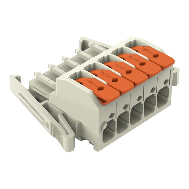 Wago 831-1105/037-000 1-Leiter-Federleiste Grau