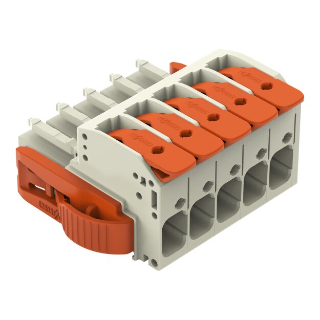 Wago 831-1105/038-000 1-Leiter-Federleiste Grau