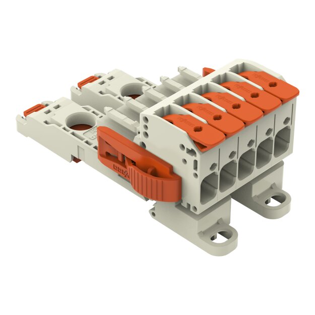 Wago 831-1105/038-000/306-000 1-Leiter-Federleiste Grau