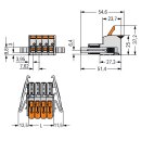 Wago 831-1107/037-000 1-Leiter-Federleiste Grau