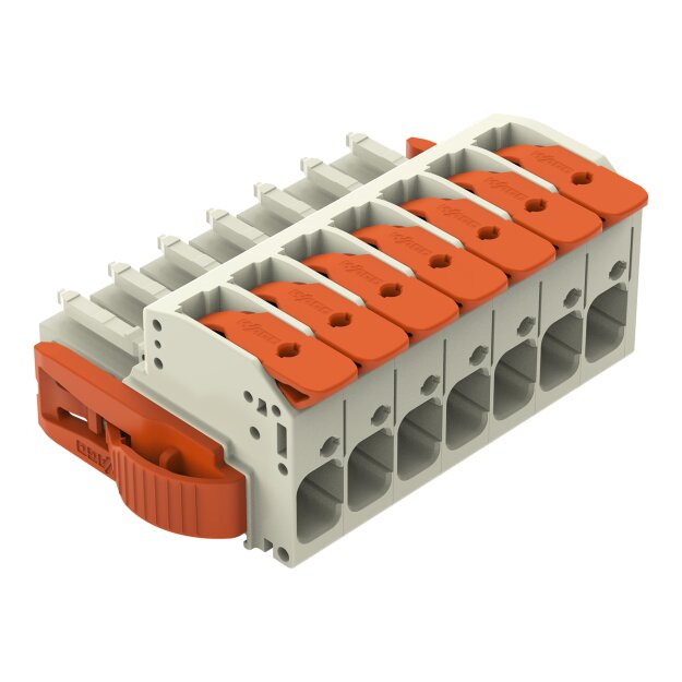 Wago 831-1107/038-000 1-Leiter-Federleiste Grau