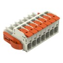 Wago 831-1107/038-000 1-Leiter-Federleiste Grau