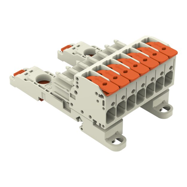 Wago 831-1107/306-000 1-Leiter-Federleiste Grau