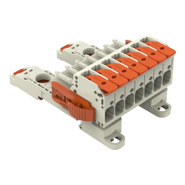 Wago 831-1107/038-000/306-000 1-Leiter-Federleiste Grau