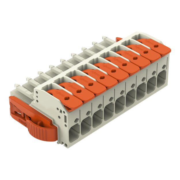 Wago 831-1109/038-000 1-Leiter-Federleiste Grau