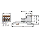 Wago 831-1109/306-000 1-Leiter-Federleiste Grau