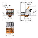 Wago 831-1109/322-000 1-Leiter-Federleiste Grau