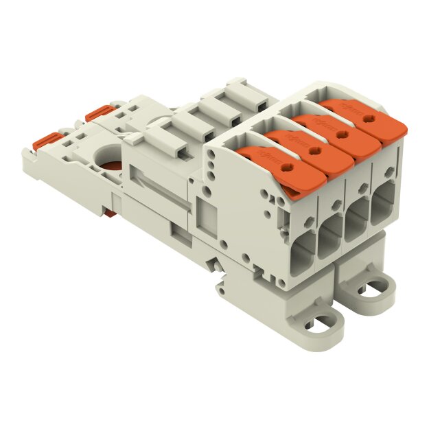 Wago 831-1204/306-000 1-Leiter-Stiftleiste Grau