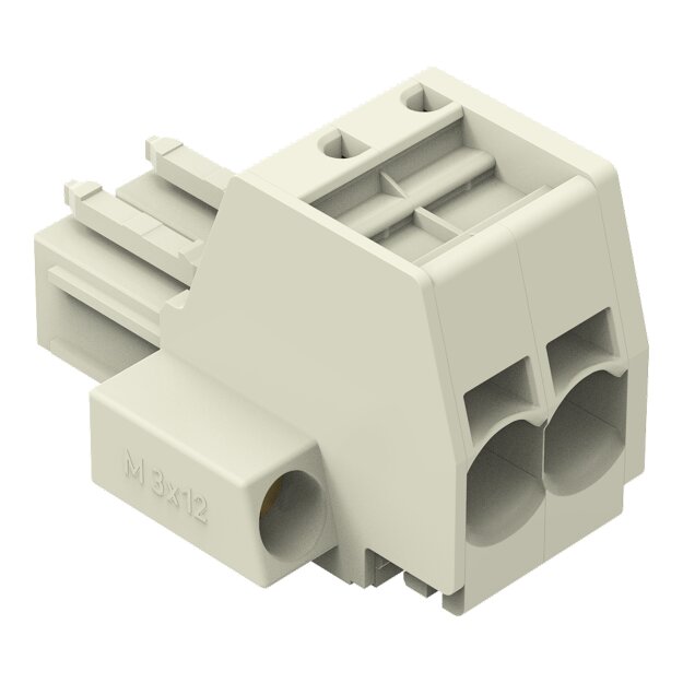 Wago 831-3102/107-000 1-Leiter-Federleiste Grau