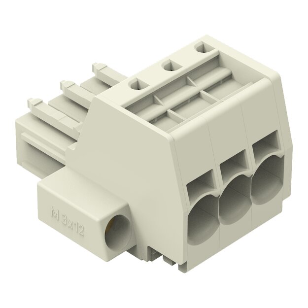 Wago 831-3103/107-000 1-Leiter-Federleiste Grau