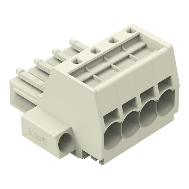 Wago 831-3104/107-000 1-Leiter-Federleiste Grau