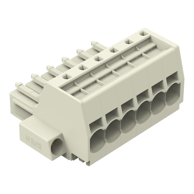 Wago 831-3106/107-000 1-Leiter-Federleiste Grau