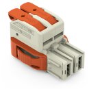 Wago 832-1102/037-9037 1-Leiter-Federleiste,Hebel Grau