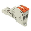 Wago 832-1102/306-000 1-Leiter-Federleiste,Hebel Grau