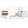 Wago 832-1102/306-000 1-Leiter-Federleiste,Hebel Grau